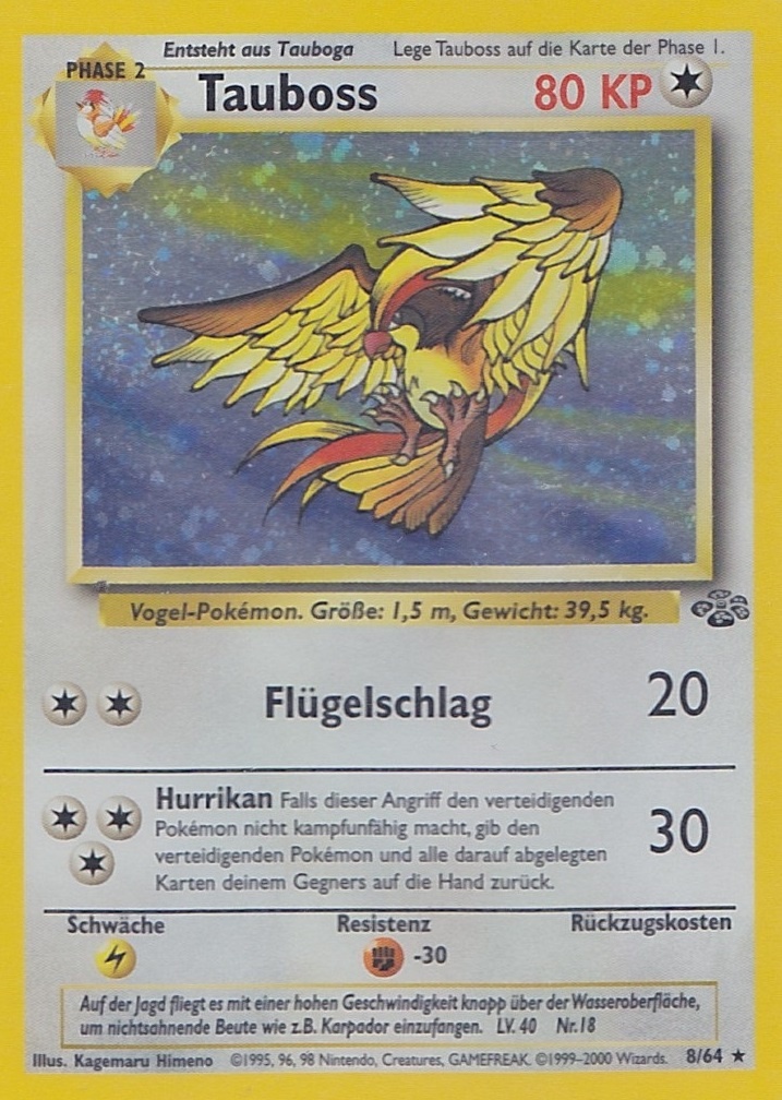 Tauboss 24 — Dschungel (German Pokémon TCG card)