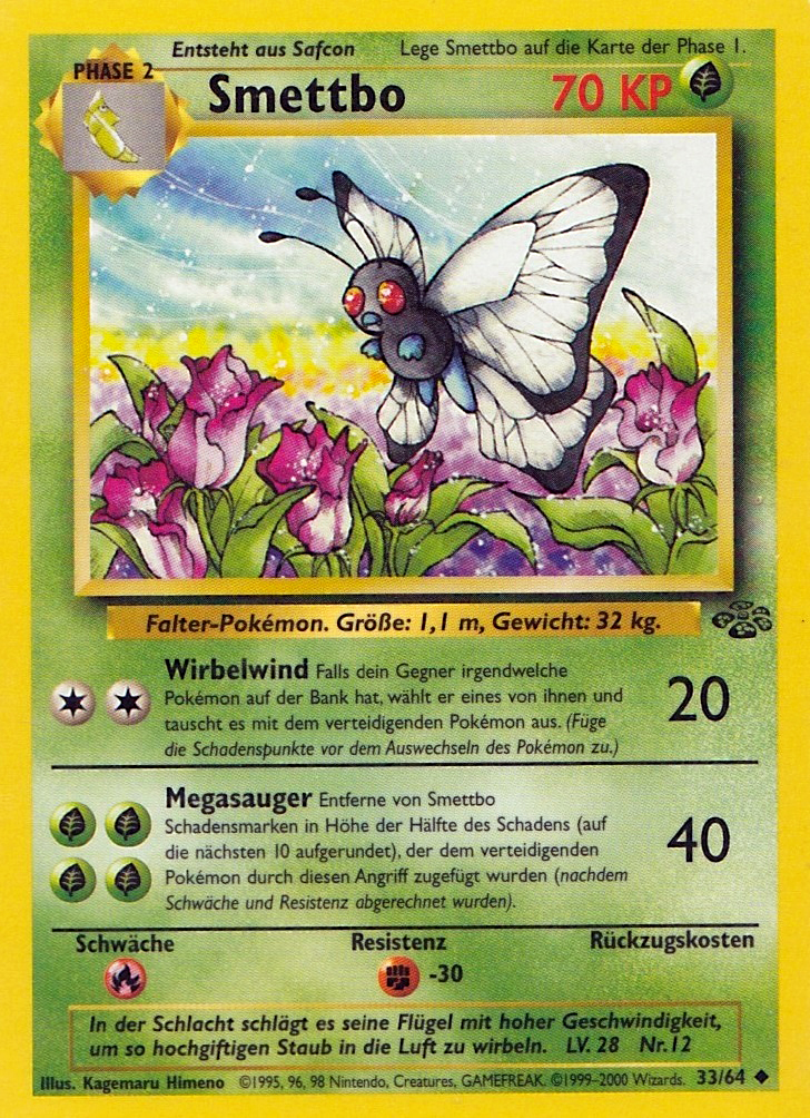 Smettbo 33 — Dschungel (German Pokémon TCG card)