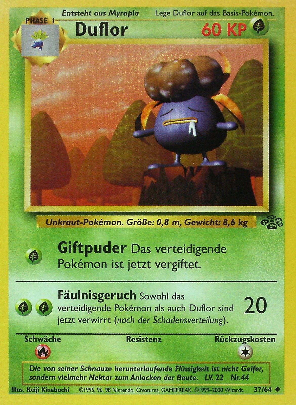 Duflor 37 — Dschungel (German Pokémon TCG card)