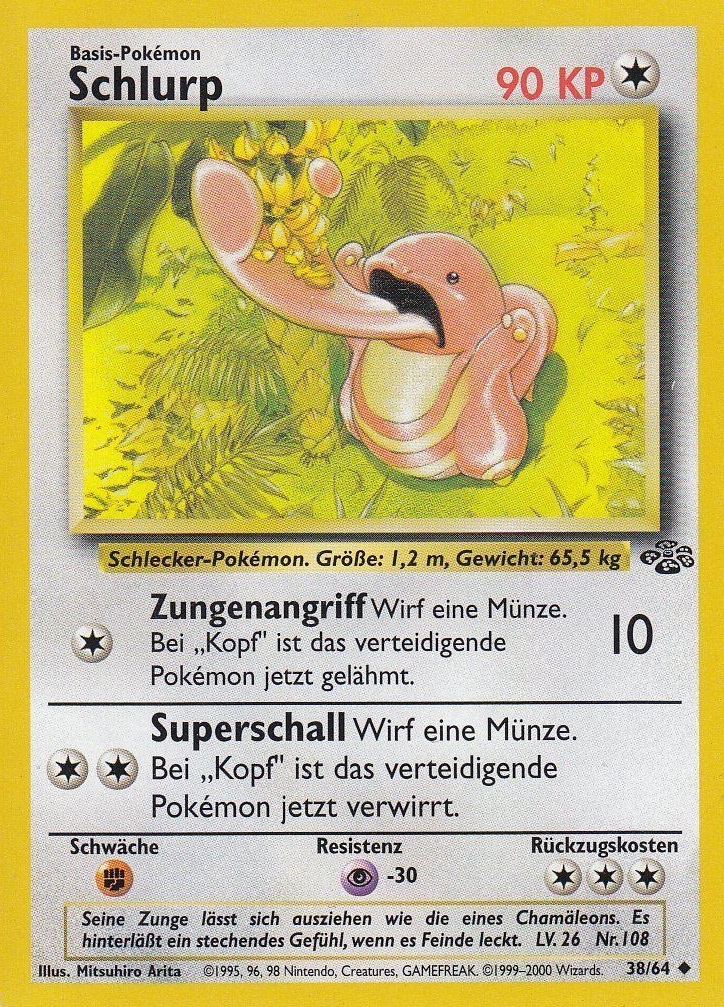 Schlurp 38 — Dschungel (German Pokémon TCG card)
