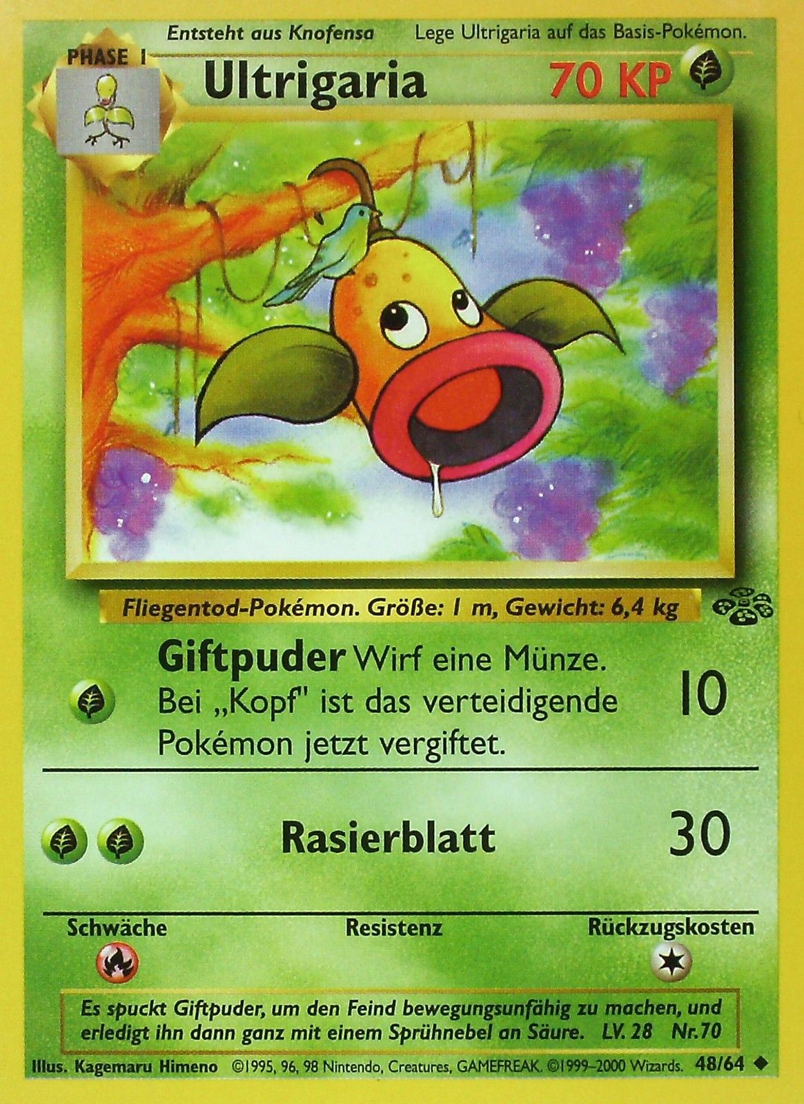 Ultrigaria 48 — Dschungel (German Pokémon TCG card)