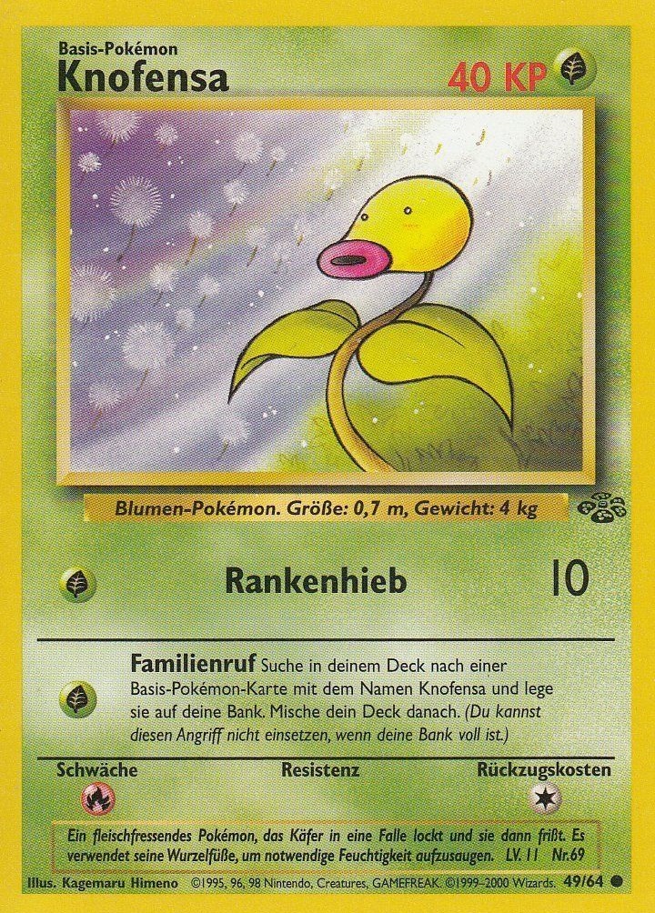 Knofensa 49 — Dschungel (German Pokémon TCG card)