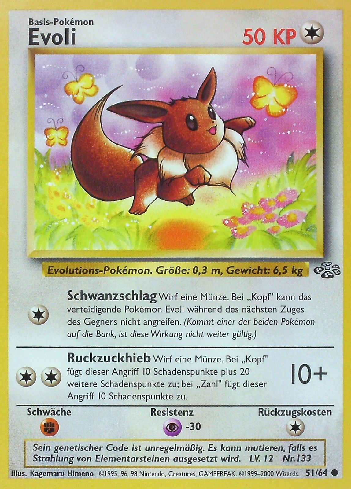 Evoli 51 — Dschungel (German Pokémon TCG card)