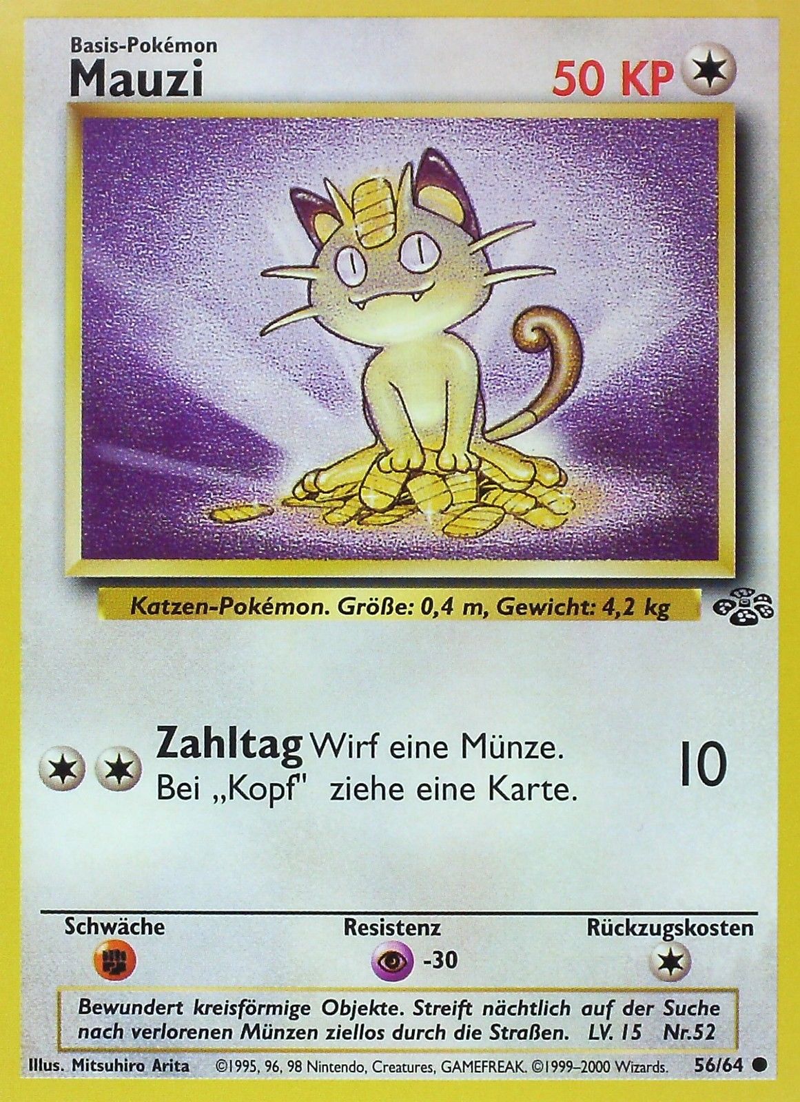 Mauzi 56 — Dschungel (German Pokémon TCG card)
