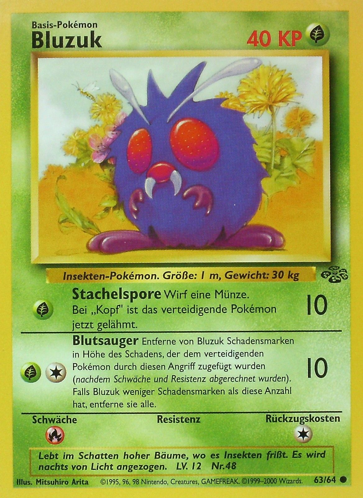 Bluzuk 63 — Dschungel (German Pokémon TCG card)