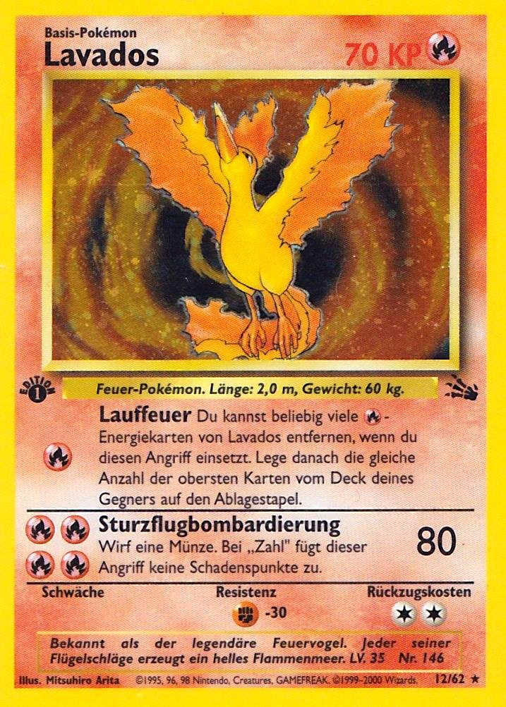 Lavados 12 — Fossil (German Pokémon TCG card)