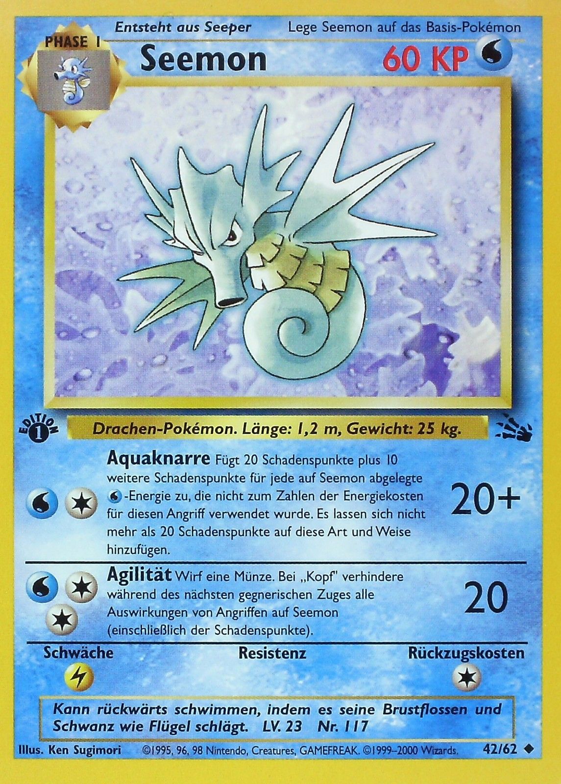 Seemon 42 — Fossil (German Pokémon TCG card)
