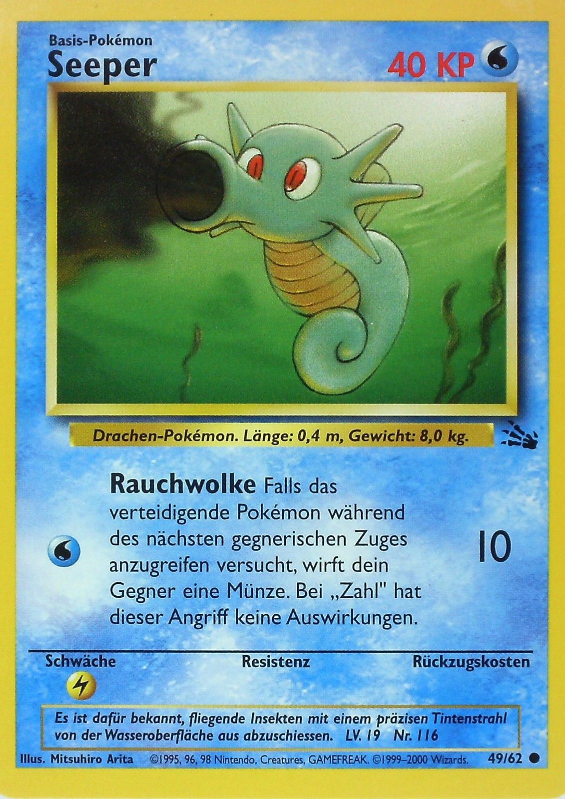 Seeper 49 — Fossil (German Pokémon TCG card)