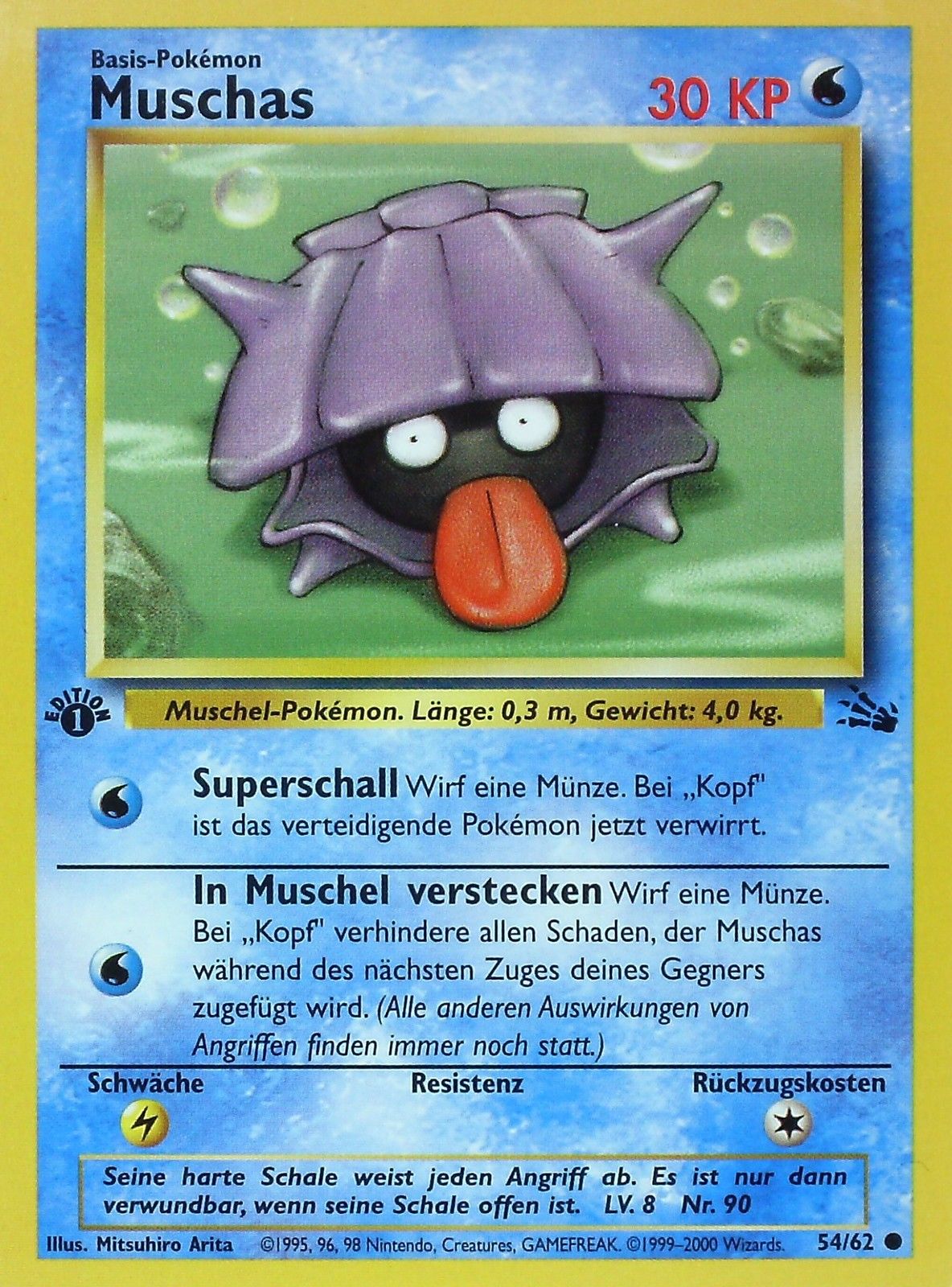 Muschas 54 — Fossil (German Pokémon TCG card)