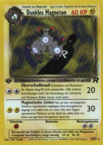 Dunkles Magneton 11 — Team Rocket (German Pokémon TCG card)