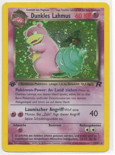 Dunkles Lahmus 12 — Team Rocket (German Pokémon TCG card)