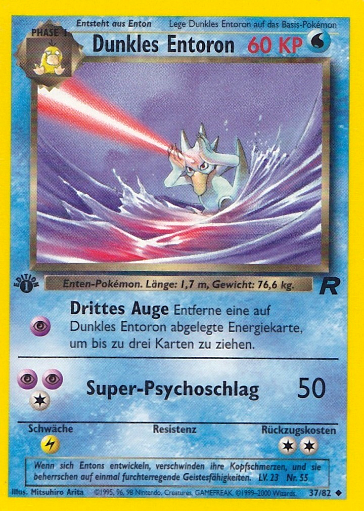 Dunkles Entoron 37 — Team Rocket (German Pokémon TCG card)