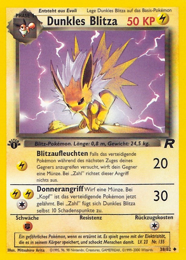 Dunkles Blitza 38 — Team Rocket (German Pokémon TCG card)