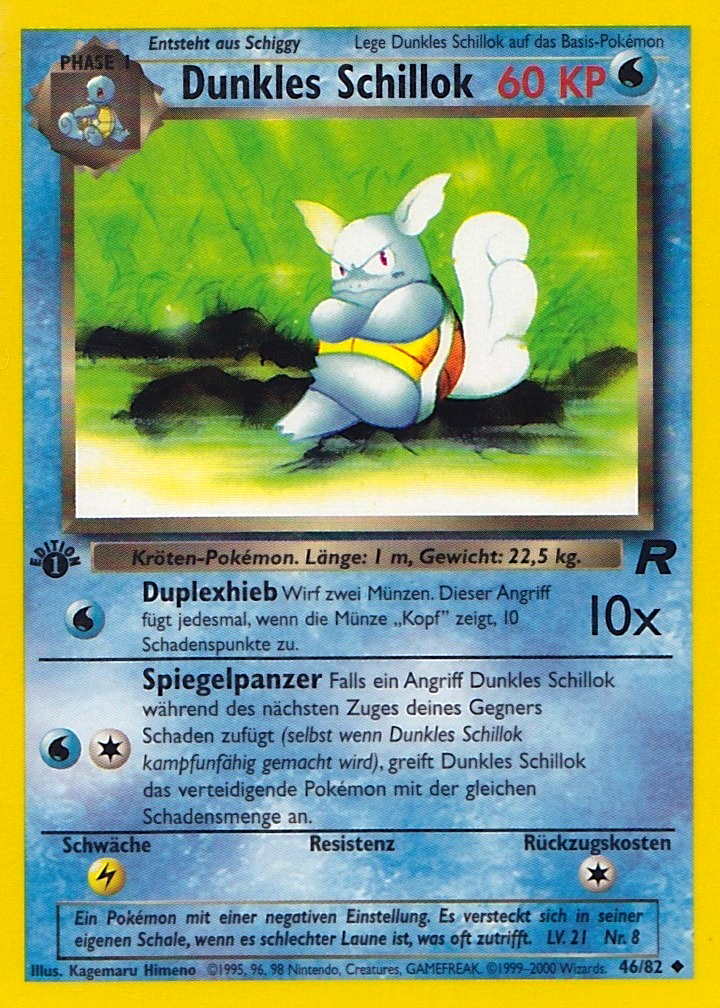 Dunkles Schillok 46 — Team Rocket (German Pokémon TCG card)