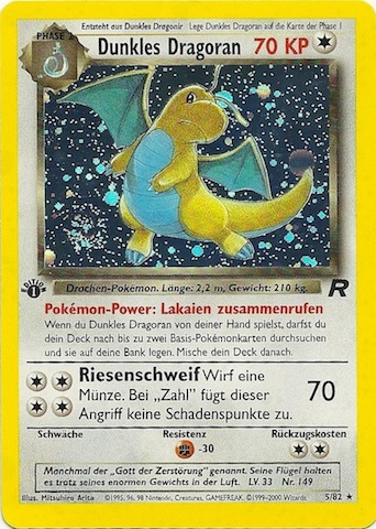 Dunkles Dragoran 5 — Team Rocket (German Pokémon TCG card)