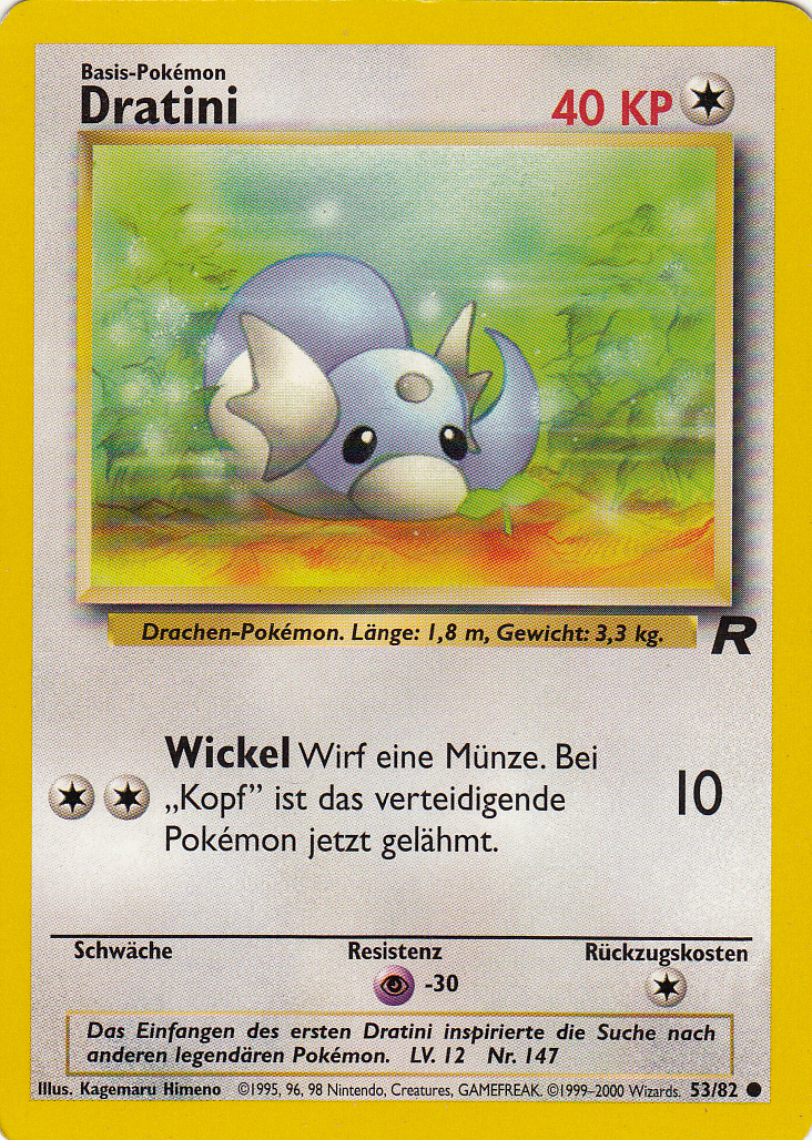 Dratini 53 — Team Rocket (German Pokémon TCG card)