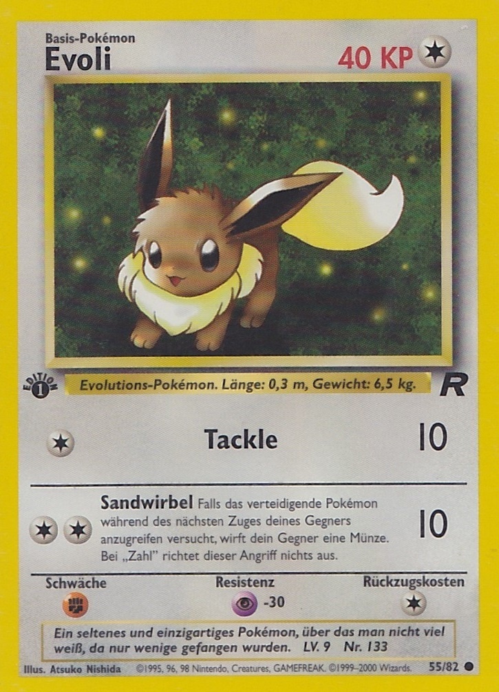 Evoli 55 — Team Rocket (German Pokémon TCG card)
