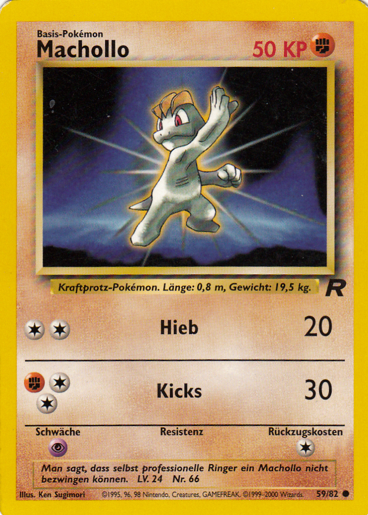 Machollo 59 — Team Rocket (German Pokémon TCG card)