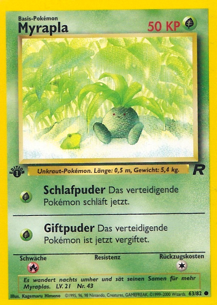 Myrapla 63 — Team Rocket (German Pokémon TCG card)