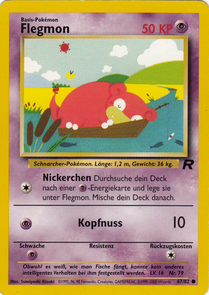 Flegmon 67 — Team Rocket (German Pokémon TCG card)