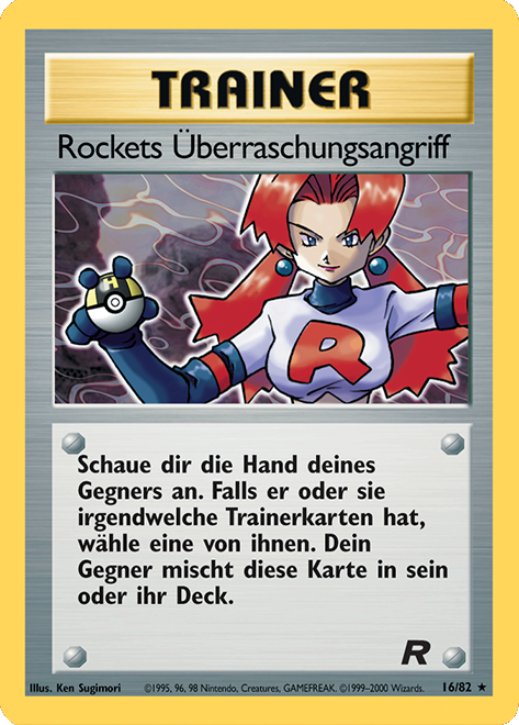 Rockets Überraschungsangriff 72 — Team Rocket (German Pokémon TCG card)