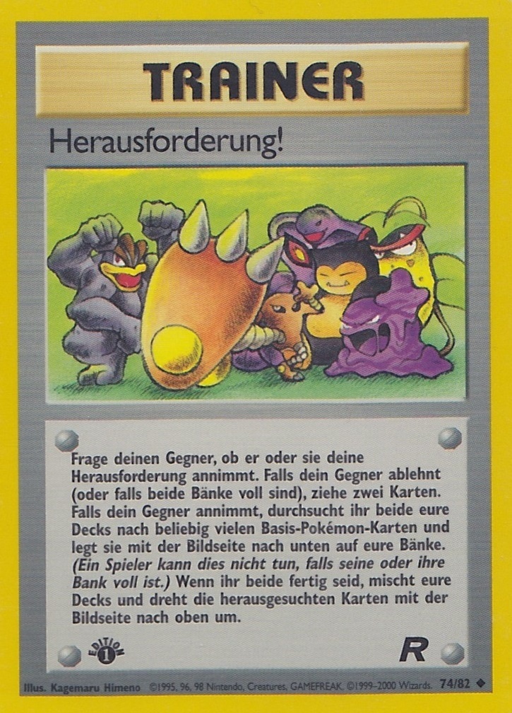Herausforderung! 74 — Team Rocket (German Pokémon TCG card)