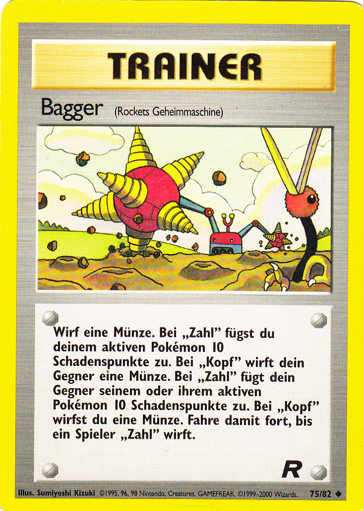 Bagger 75 — Team Rocket (German Pokémon TCG card)