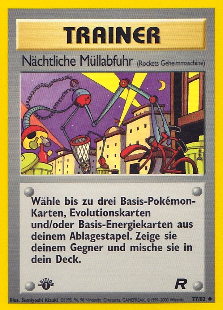 Nächtliche Müllabfuhr 77 — Team Rocket (German Pokémon TCG card)