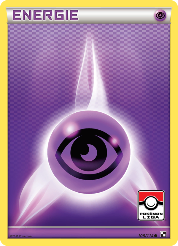 Psycho-Energie 109 — Schwarz & Weiß (German Pokémon TCG card)