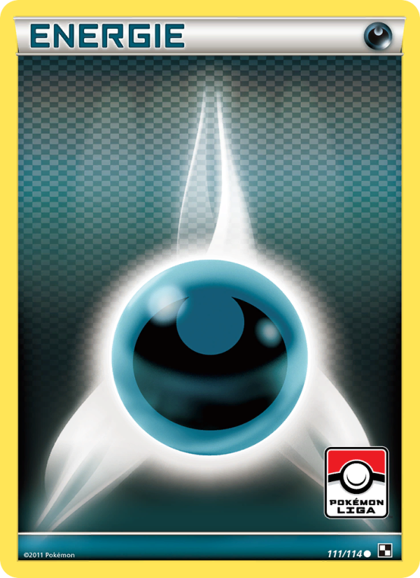 Finsternis-Energie 111 — Schwarz & Weiß (German Pokémon TCG card)