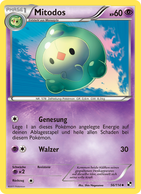 Mitodos 56 — Black & White (German Pokémon TCG card)