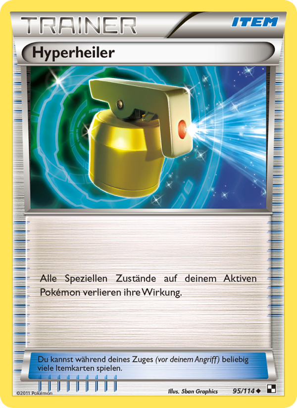 Hyperheiler 95 — Schwarz & Weiß (German Pokémon TCG card)