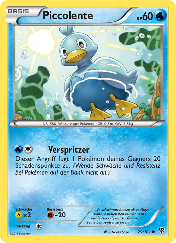 Piccolente 29 — Plasma-Blaster (German Pokémon TCG card)