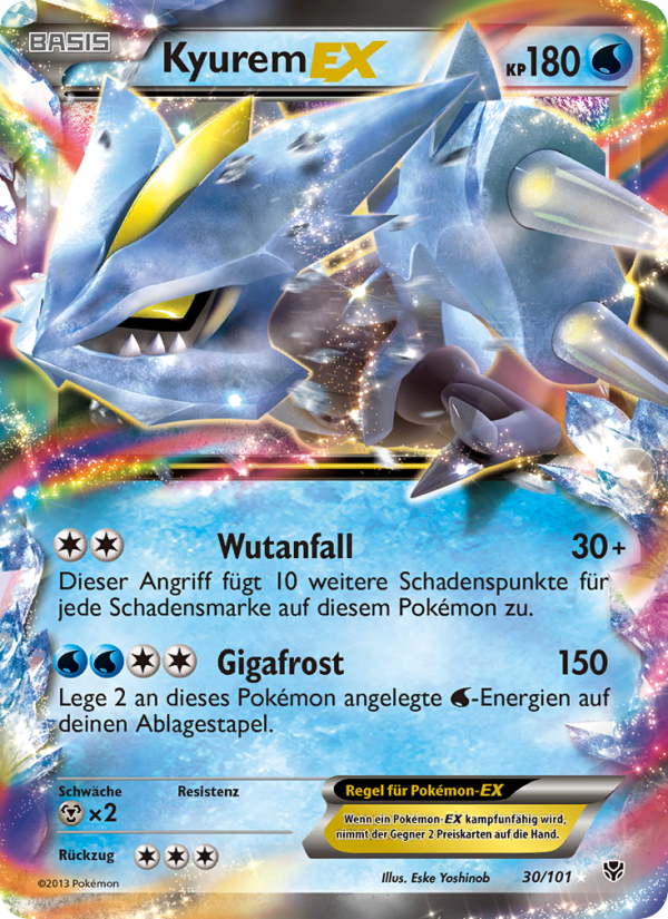 Kyurem-EX 30 — Plasma-Blaster (German Pokémon TCG card)