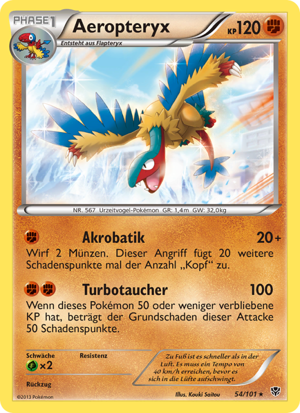 Aeropteryx 54 — Plasma Blast (German Pokémon TCG card)