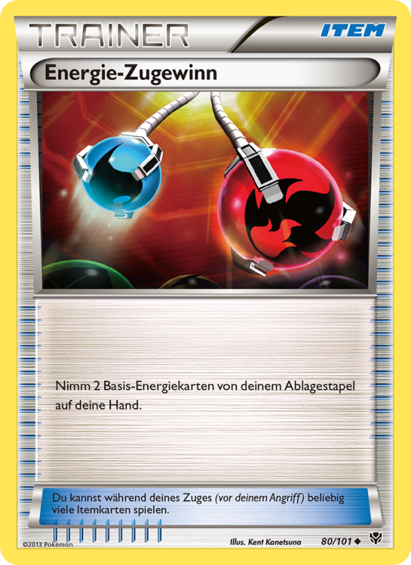 Energie-Zugewinn 80 — Plasma-Blaster (German Pokémon TCG card)