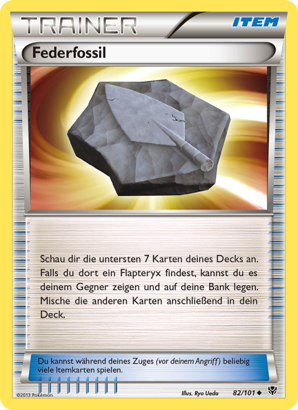 Federfossil 82 — Plasma-Blaster (German Pokémon TCG card)