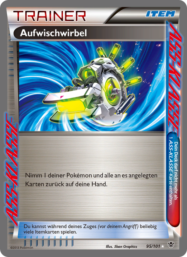 Aufwisch-Zyklon 95 — Plasma-Blaster (German Pokémon TCG card)