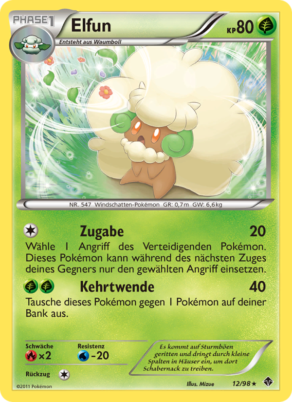 Elfun 12 — Emerging Powers (German Pokémon TCG card)