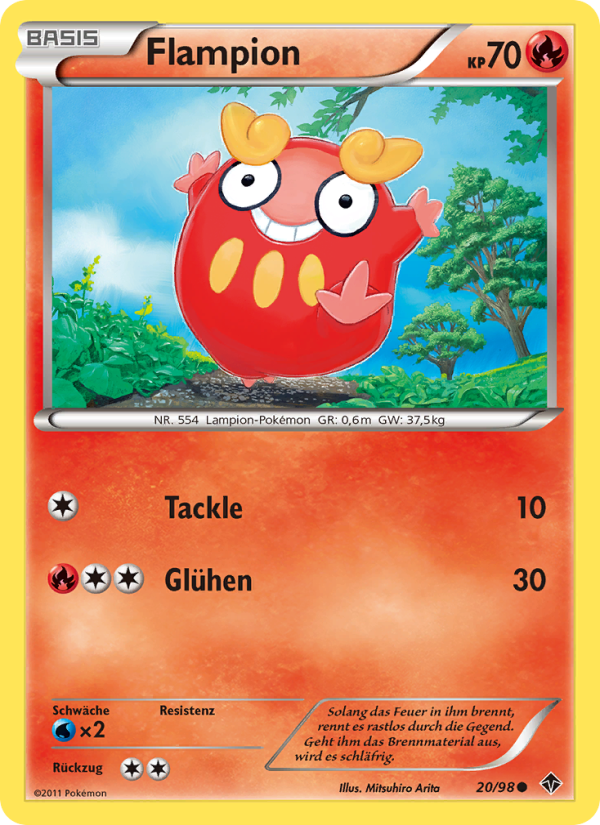 Flampion 20 — Emerging Powers (German Pokémon TCG card)