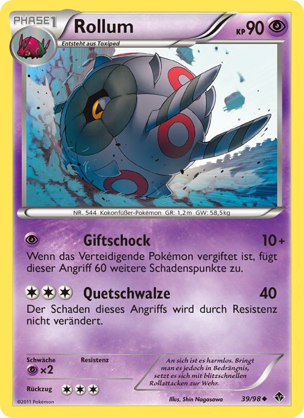 Rollum 39 — Aufstreben der Mächtigen (German Pokémon TCG card)