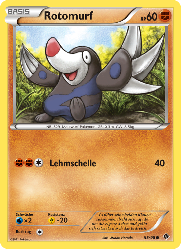 Rotomurf 55 — Emerging Powers (German Pokémon TCG card)