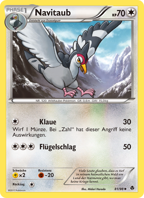 Navitaub 81 — Emerging Powers (German Pokémon TCG card)