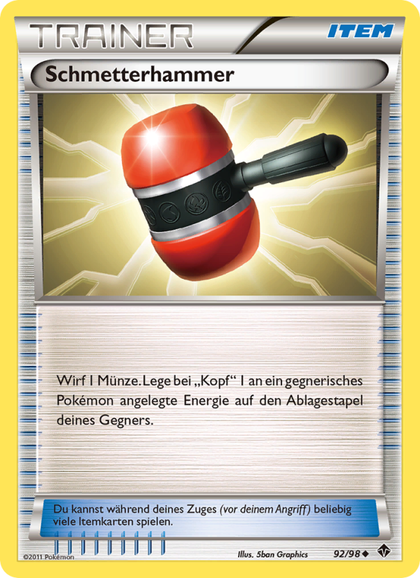 Schmetterhammer 92 — Aufstreben der Mächtigen (German Pokémon TCG card)