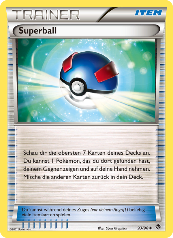 Superball 93 — Aufstreben der Mächtigen (German Pokémon TCG card)