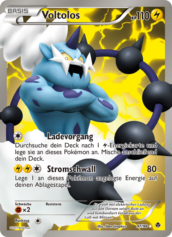Voltolos 97 — Aufstreben der Mächtigen (German Pokémon TCG card)