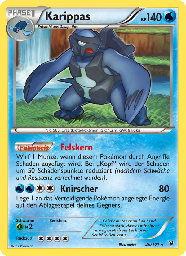Karippas 26 — Königliche Siege (German Pokémon TCG card)
