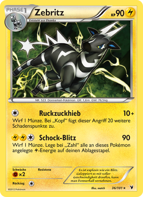 Zebritz 36 — Königliche Siege (German Pokémon TCG card)