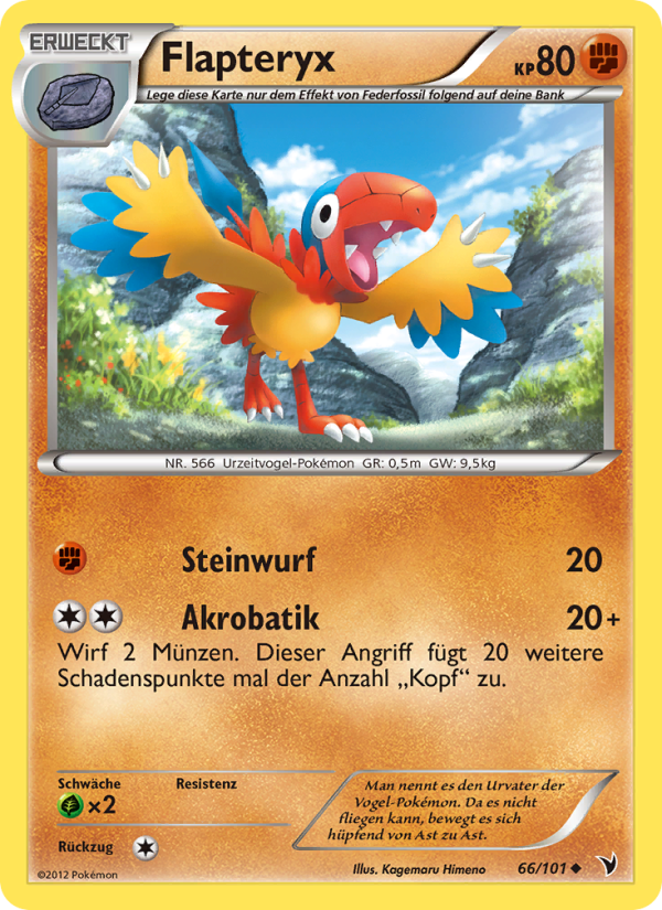Flapteryx 66 — Noble Victories (German Pokémon TCG card)