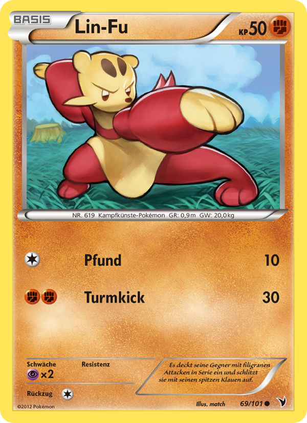 Lin-Fu 69 — Noble Victories (German Pokémon TCG card)